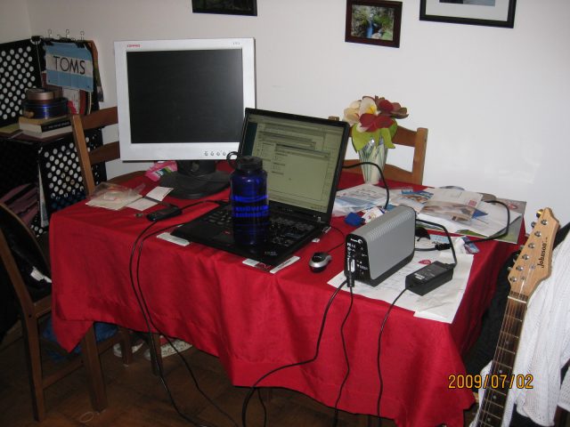 WE PUT A BOTTLE ON THE KEYBOARD